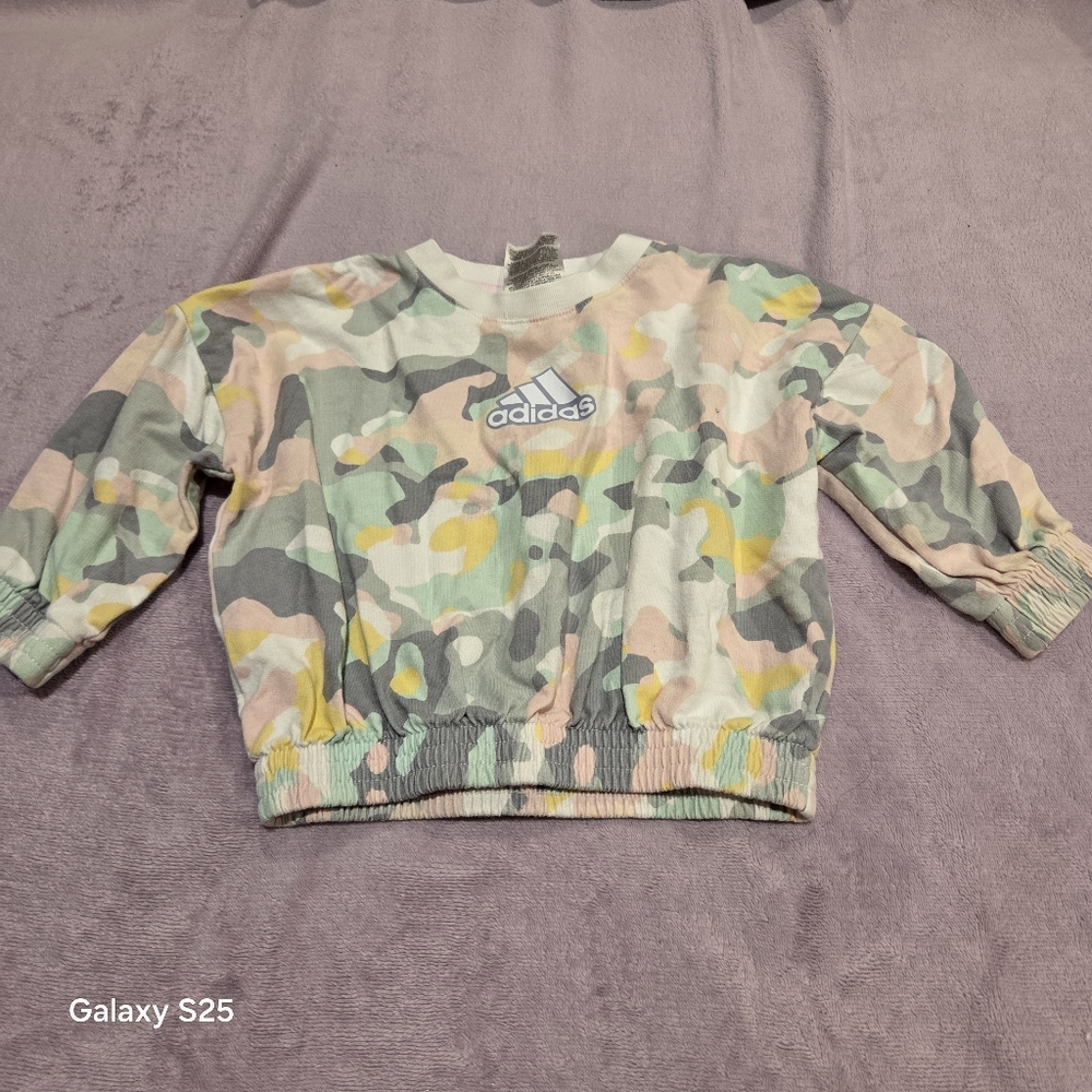 Adidas Kids Pastel Camo Sweatshirt